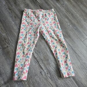 24M Girls Heart Patterned Kids Leggings